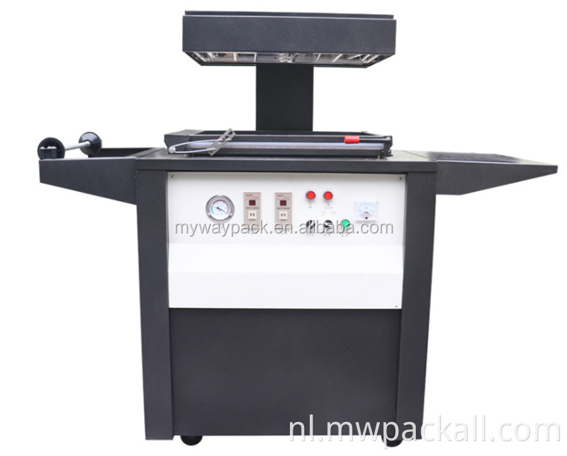 Kleine producten verpakking blisterverpakking vacuüm huid warmte sluitmachine;